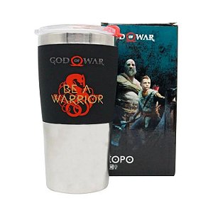 Copo Gamer de viagem God Of War Be a Warrior