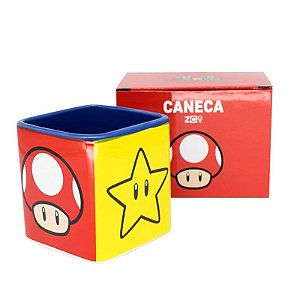 Caneca Cubo Mario Icones
