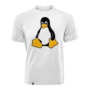 Camisa Tux Linux branca