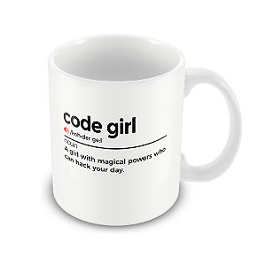 Caneca Coder Girl Definition
