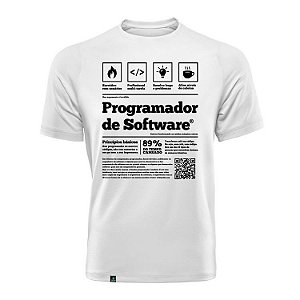 Camisa Programador de Software Branca