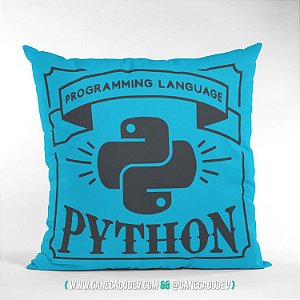 Almofada Linguagem de Programação Python Retrô