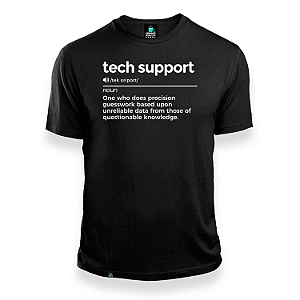 Camisa Tech Support Definition Preta