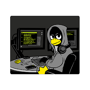 Mouse Pad Hacker Tux