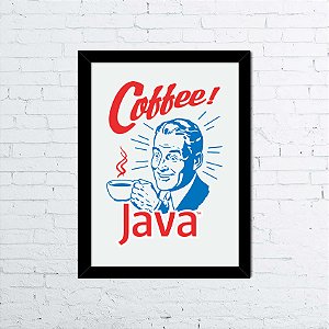 Quadro A4 Coffee Java
