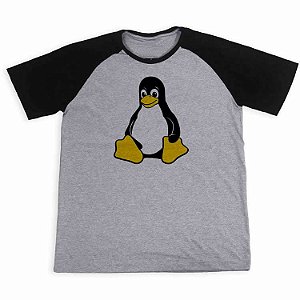 Camisa Raglan Tux Linux