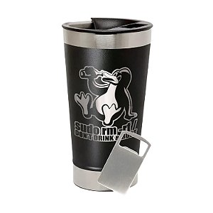 Copo Térmico de Aço Inox Linux Sudo rm -rf Preto