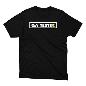 Camisa QA Tester Pride preta DTF