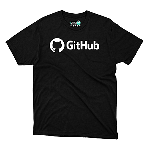 Camisa GitHub Brandmark Preta DTF
