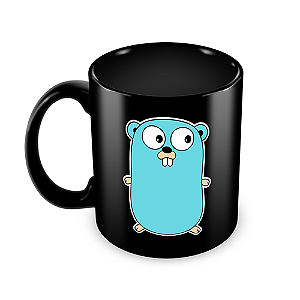 Caneca Go Lang preta