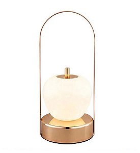 Luminária de Mesa Maça 7W Dourado