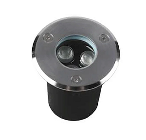 Embutido de solo LED 3w 3000k (luz amarela) - bivolt cromado - ES-6901 - Astraled