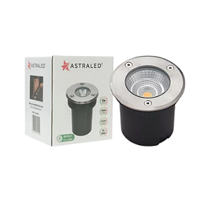 Embutido de solo 5W 3000K (luz amarela) -  bivolt cromado ES-6911 - Astraled