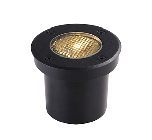 Embutido de solo Venna Of LED 10W 3000K 24º (luz amarela) bivolt preto - Nordecor