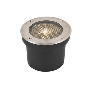 Embutido de solo Vinne Of 15W 24º (luz amarela) bivolt cromado - 6314 - Nordecor