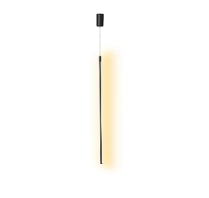 Pendente Moderno Preto 60cm Led 12W 3200K Bivolt