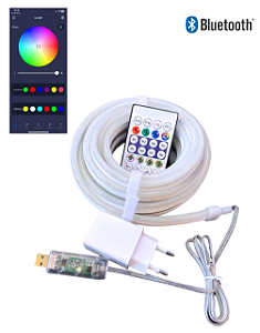 Fita LED neon RGB Smart com controle remoto