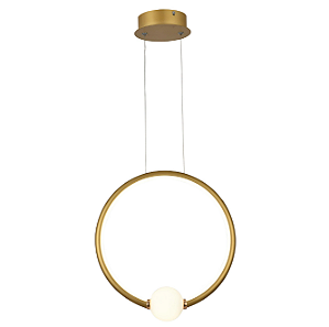 Pendente anel dourado LED 4000k 20w