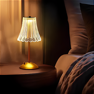 LUMINÁRIA LED ABAJUR SAIA DE SEDA 3W 3K/4K/6,5K