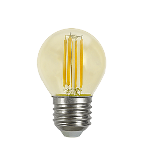 Lâmpada LED G45 filamento 2200K 4W bivolt