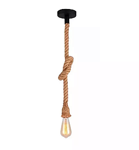 Pendente Corda Sisal 2m soquete E-27