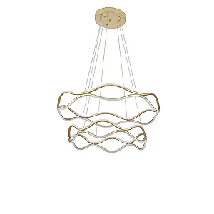 Pendente Led Tamis 63cm e 48cm 115w 3000k
