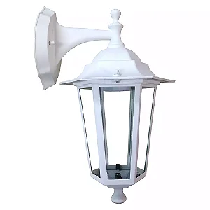 Arandela Colonial Branca E27 IP43 LG6102
