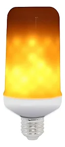 Lâmpada LED Bulbo 6W E27 Efeito Fogo Decorativa