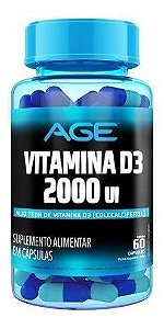 Vitamina D 2000UI 60cápsulas - NUTRILATINA AGE