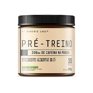 Pré -Treino Black 300g Sabor Limão - GENERIC LABS