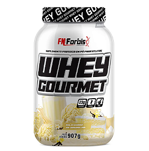 Whey Gourmet 907g Milkshake de Baunilha - FN Forbis