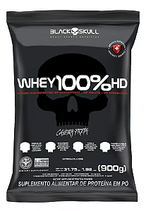 Whey 100% HD Refil 900g sabor Cookies - BLACKSKULL