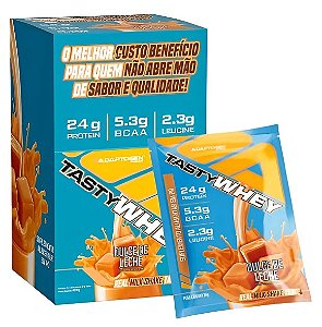 Tasty Whey Gourmet caixa com 12 sachês sabor Doce De Leite - ADAPTOGEN SCIENCE
