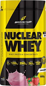 Nuclear Whey Concentrado 900g sabor Morango - BODY ACTION
