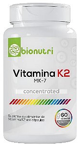 Vitamina K2 500mg 60cápsulas - BIONUTRI