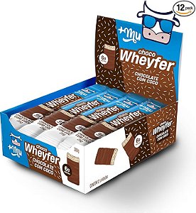 Chocowheyfer Proteico Sabor Chocolate com Coco Display com 12unidades - + MU