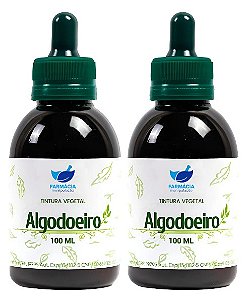 Kit 2x Tintura de Algodoeiro 100ml - FARMÁCIA AQUIMIA MANIPULAÇÃO