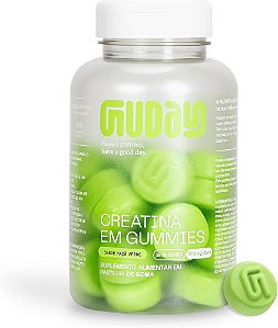 Creatina Monohidratada Gummies 60 Gomas sabor Maçã Verde - GUDAY