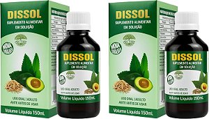Kit 2x Dissol Suplemento Natural Para Cálculos 150ml - DA RAIZ