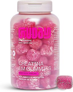 Creatina Monohidratada Gummies 60 Gomas sabor Frutas Vermelhas - GUDAY