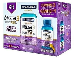 Kit Ômega 3 com 300caps - CATARINENSE