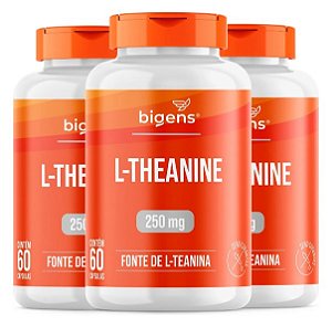 Kit 3x L-Theanine 250mg 60caps - BIGENS