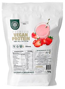 Premium Vegan Protein 900g sabor Morango - STAY GREEN