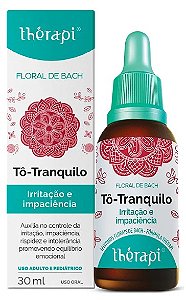 Floral de Bach Stress Irritação Impaciência Tô Tranquilo 30ml - THÉRAPI