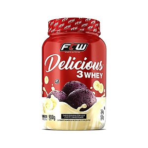 Delicious 3 Whey 900g Banana com açaí e leite condensado - FTW