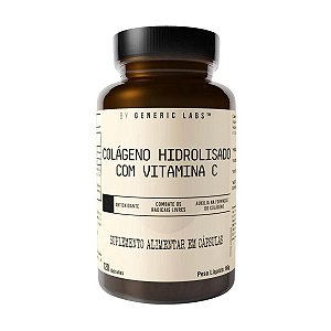 Colágeno Hidrolisado com Vitamina C 120cápsulas - GENERIC LABS