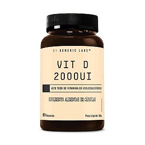 Vitamina D 2000UI 30cápsulas - GENERIC LABS