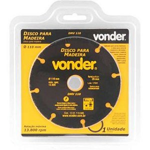 Disco de corte para madeira 110 mm DMV 110, VONDER