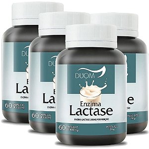 Kit 4 Und Lactase (Enzima) 60cps 400mg Duom