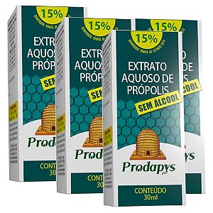 Kit 4 Und Extrato Aquoso de Própolis (Sem Álcool) 30ml Prodapys